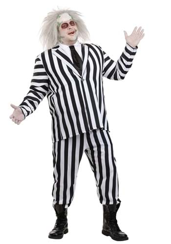 Beetlejuice Plus Size Adult Costume 1