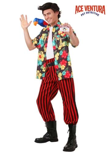 Mens Ace Ventura Costume with Wig-update